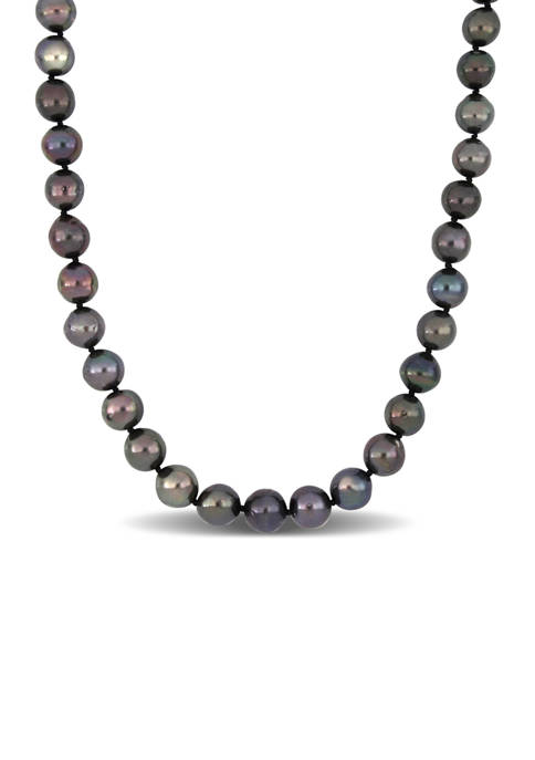 Belk & Co. Black Tahitian Cultured Pearl Necklace