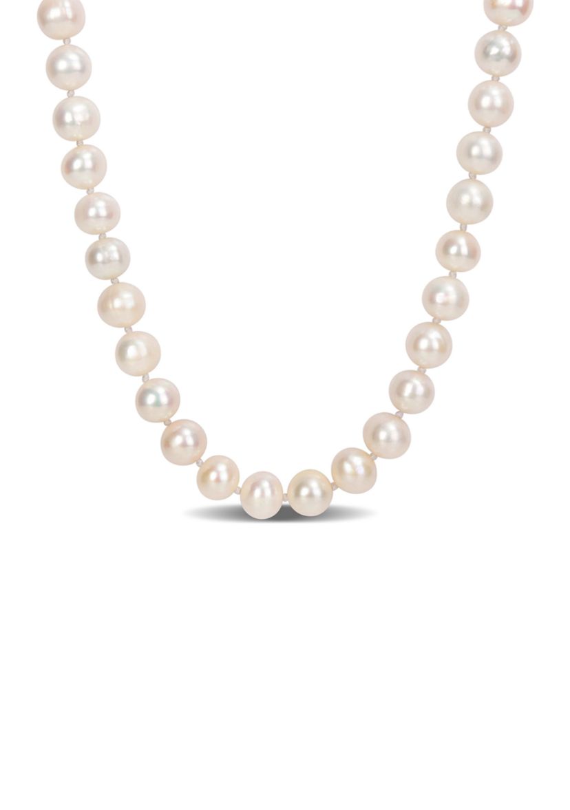 7.5-8MM Freshwater Cultured Pearl Strand Necklace