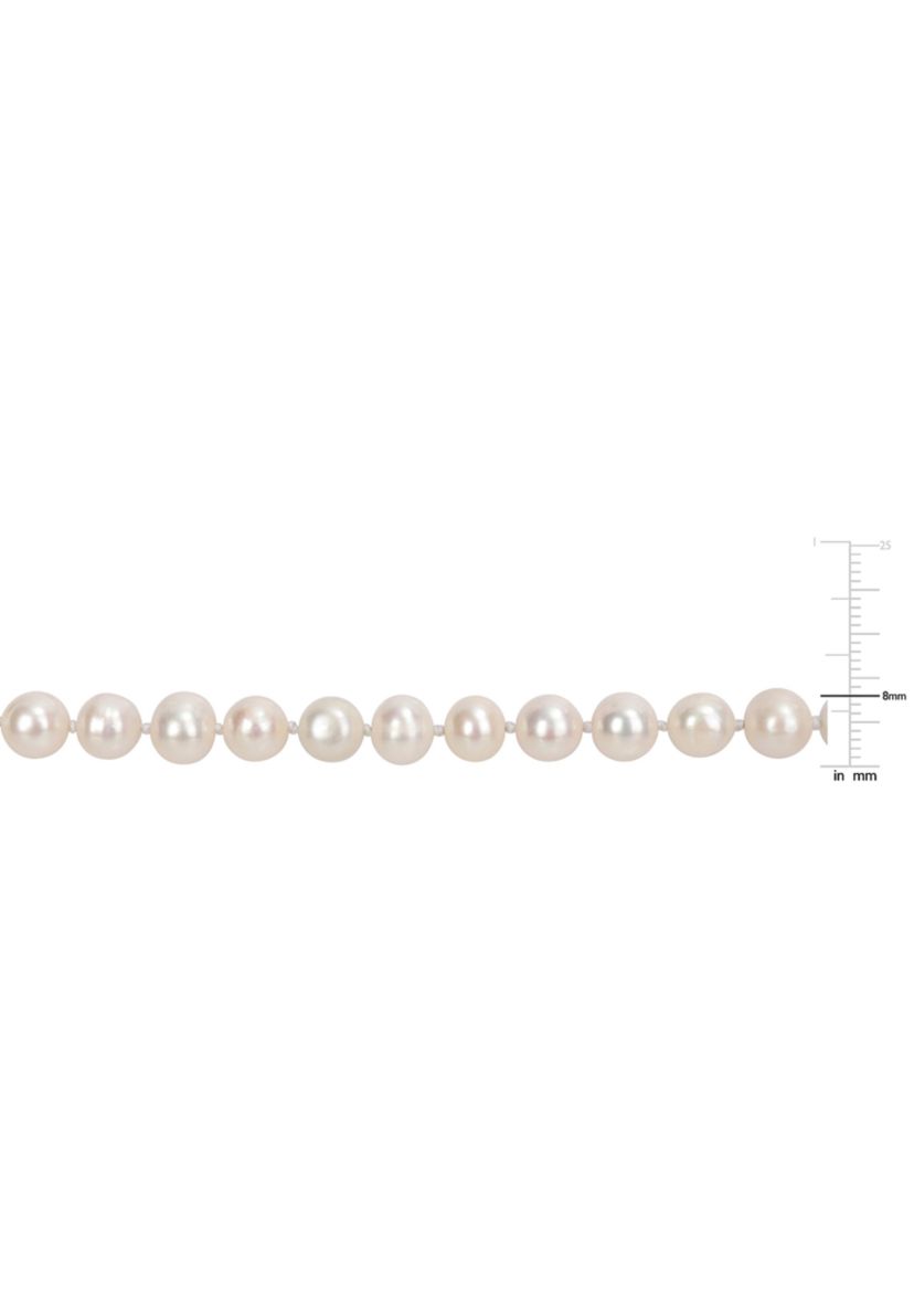 7.5-8MM Freshwater Cultured Pearl Strand Necklace