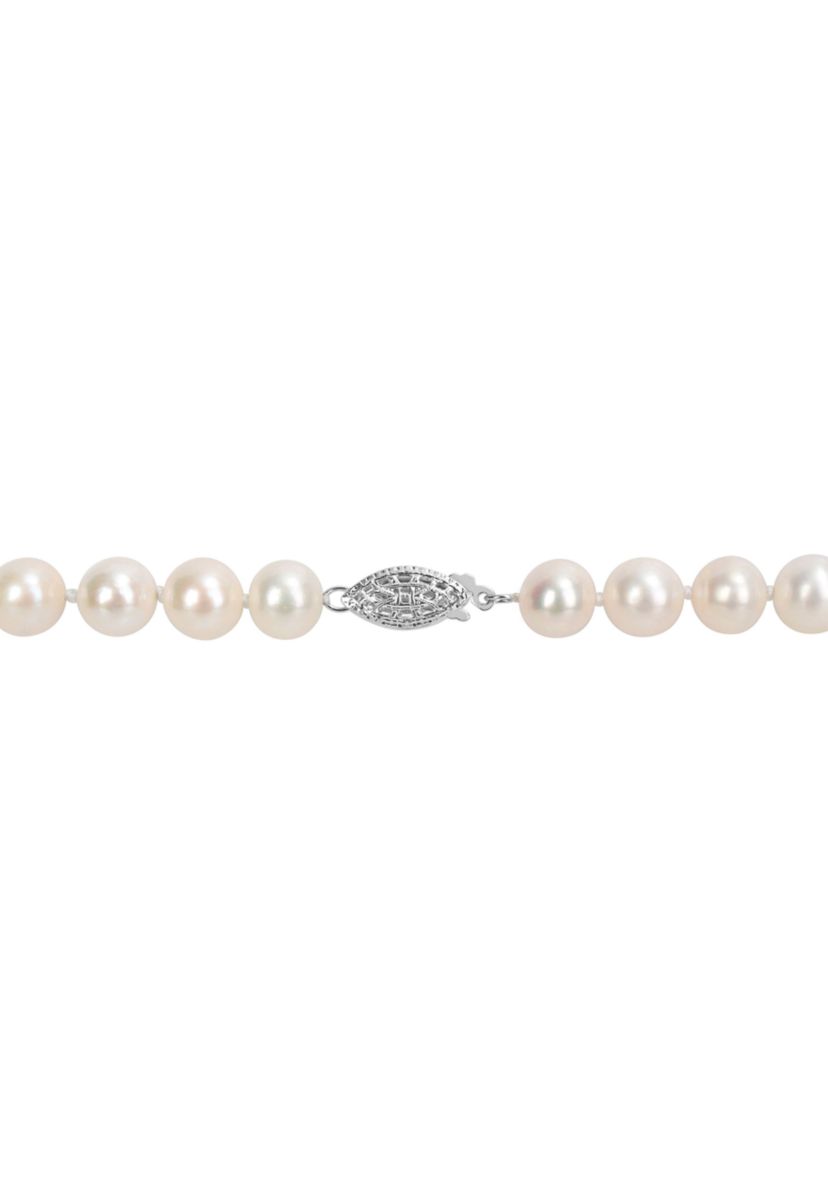 7.5-8MM Freshwater Cultured Pearl Strand Necklace