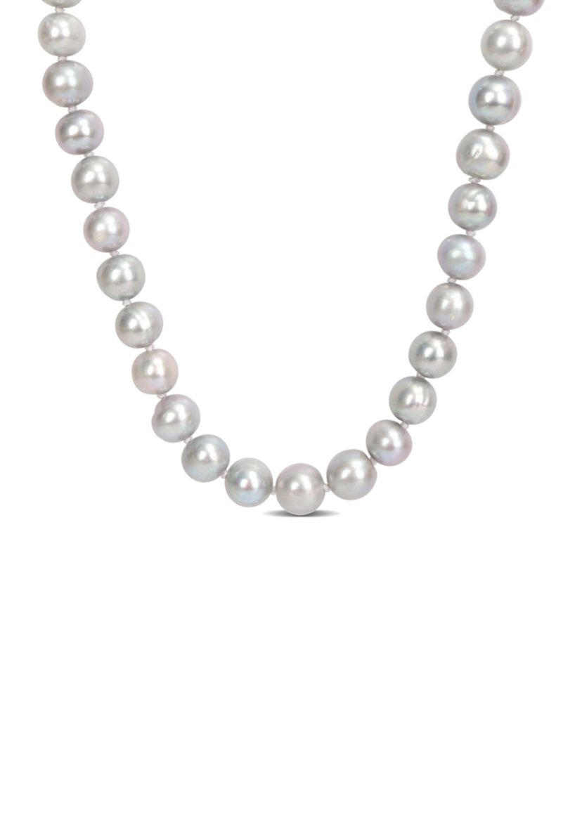 Gray Cultured Freshwater Pearl Strand Necklace