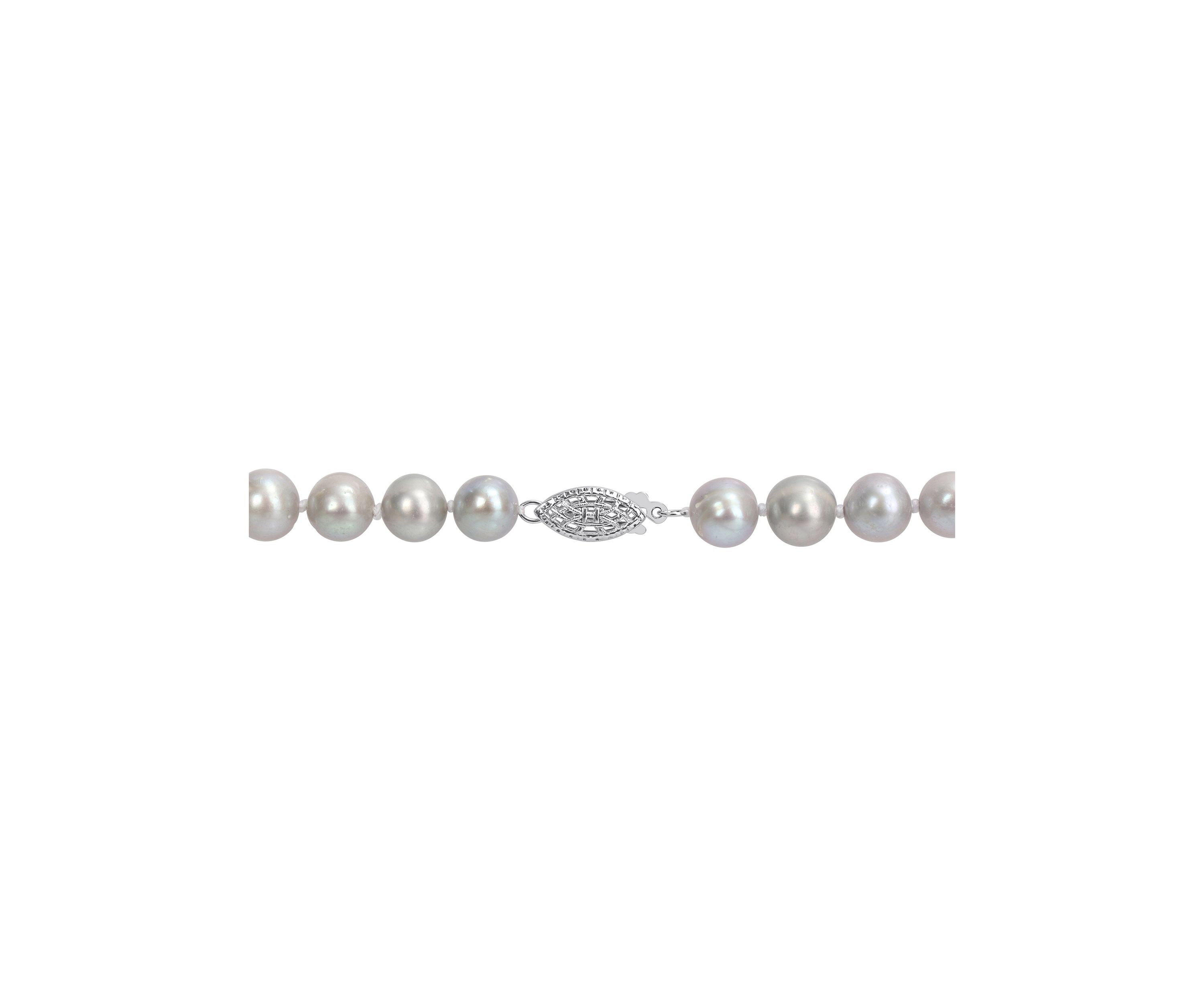 Gray Cultured Freshwater Pearl Strand Necklace