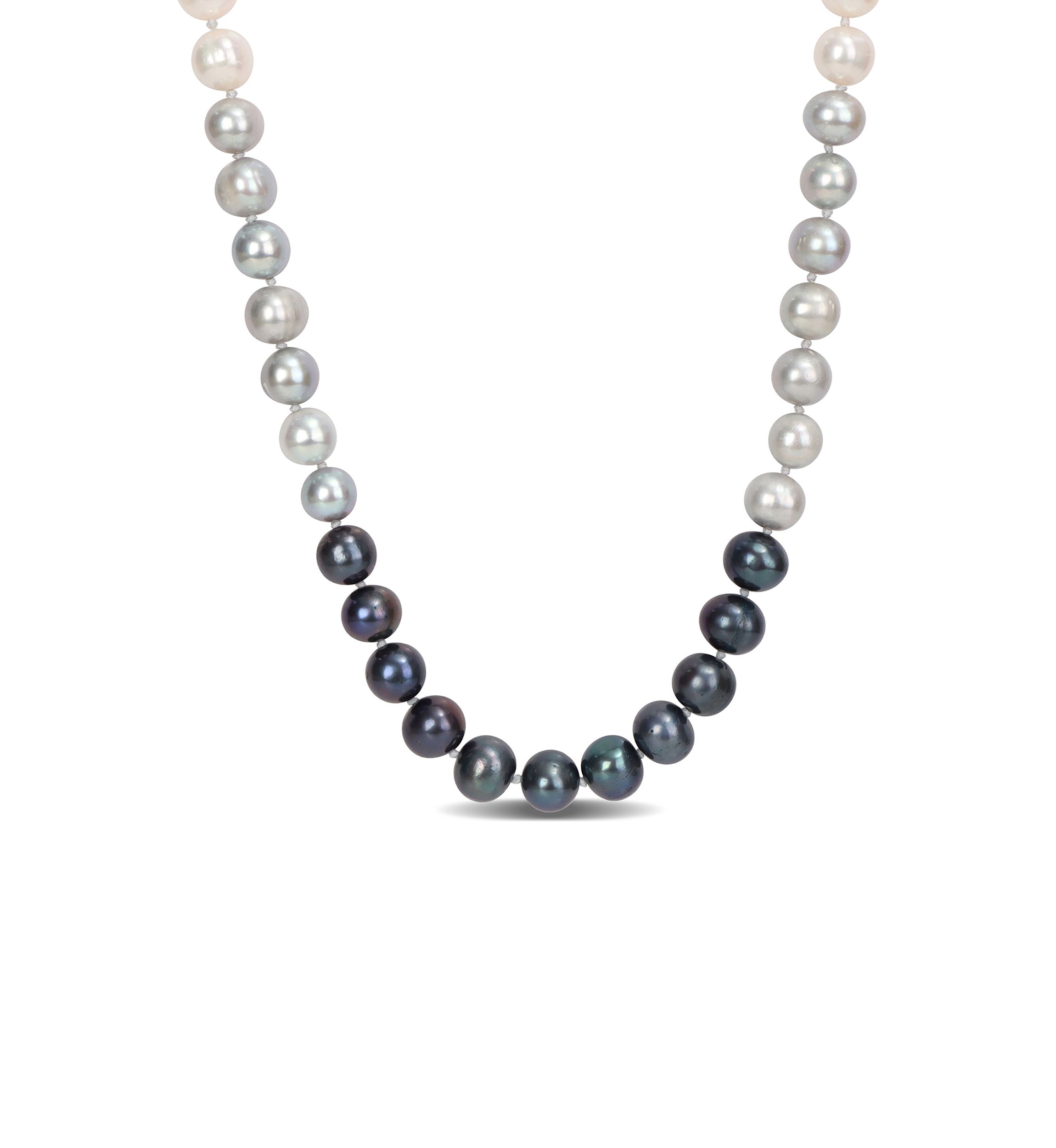 7.5-8MM Multi-Colored Freshwater Cultured Pearl Strand Necklace