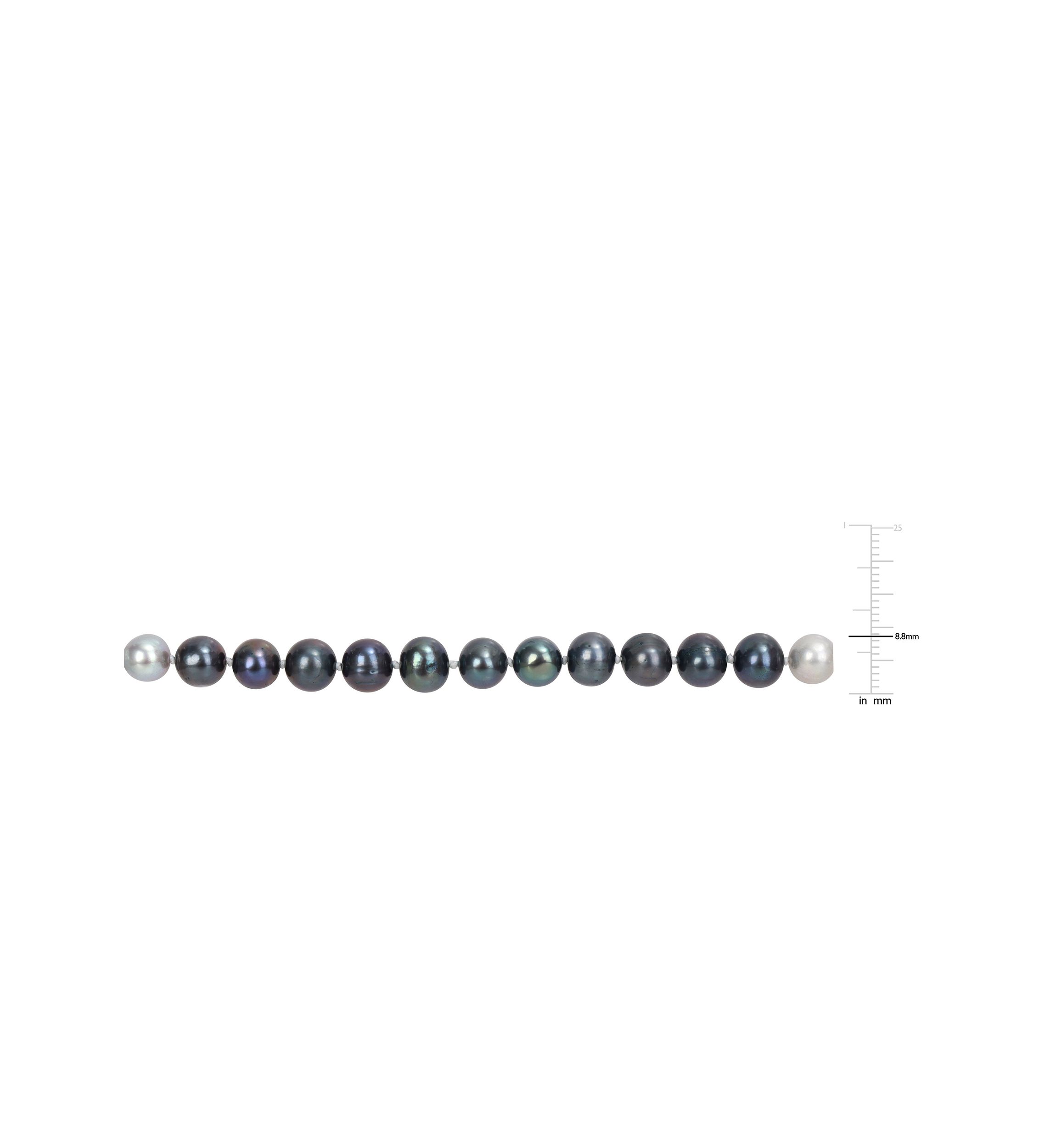 7.5-8MM Multi-Colored Freshwater Cultured Pearl Strand Necklace