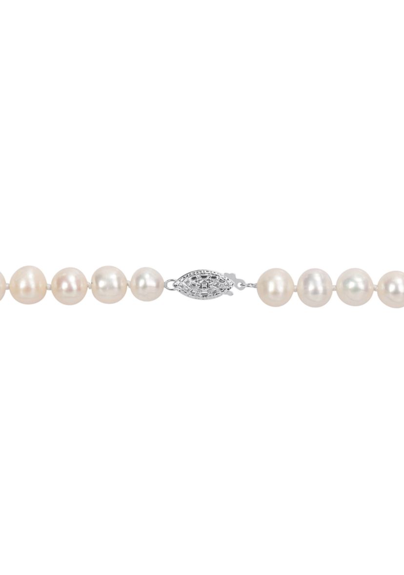 7.5-8MM Multi-Colored Freshwater Cultured Pearl Strand Necklace