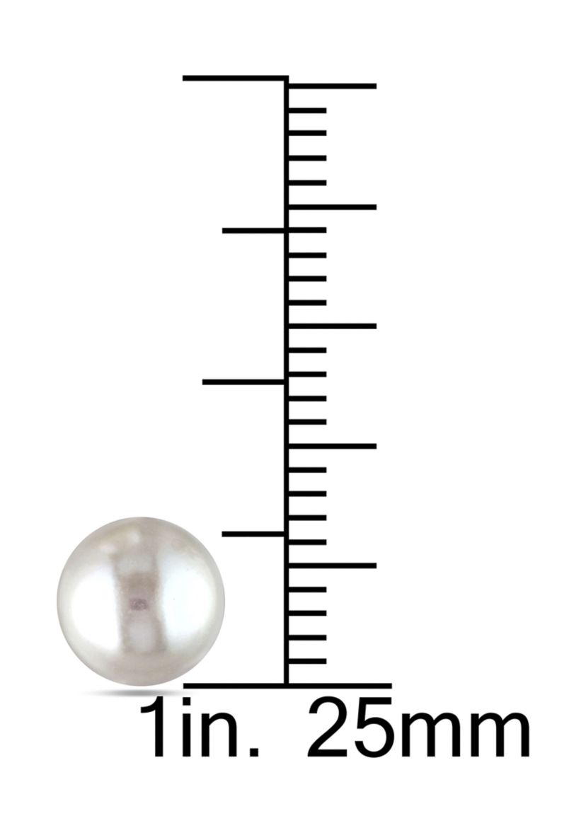 Cultured Freshwater Pearl Stud Earrings in 14k White Gold