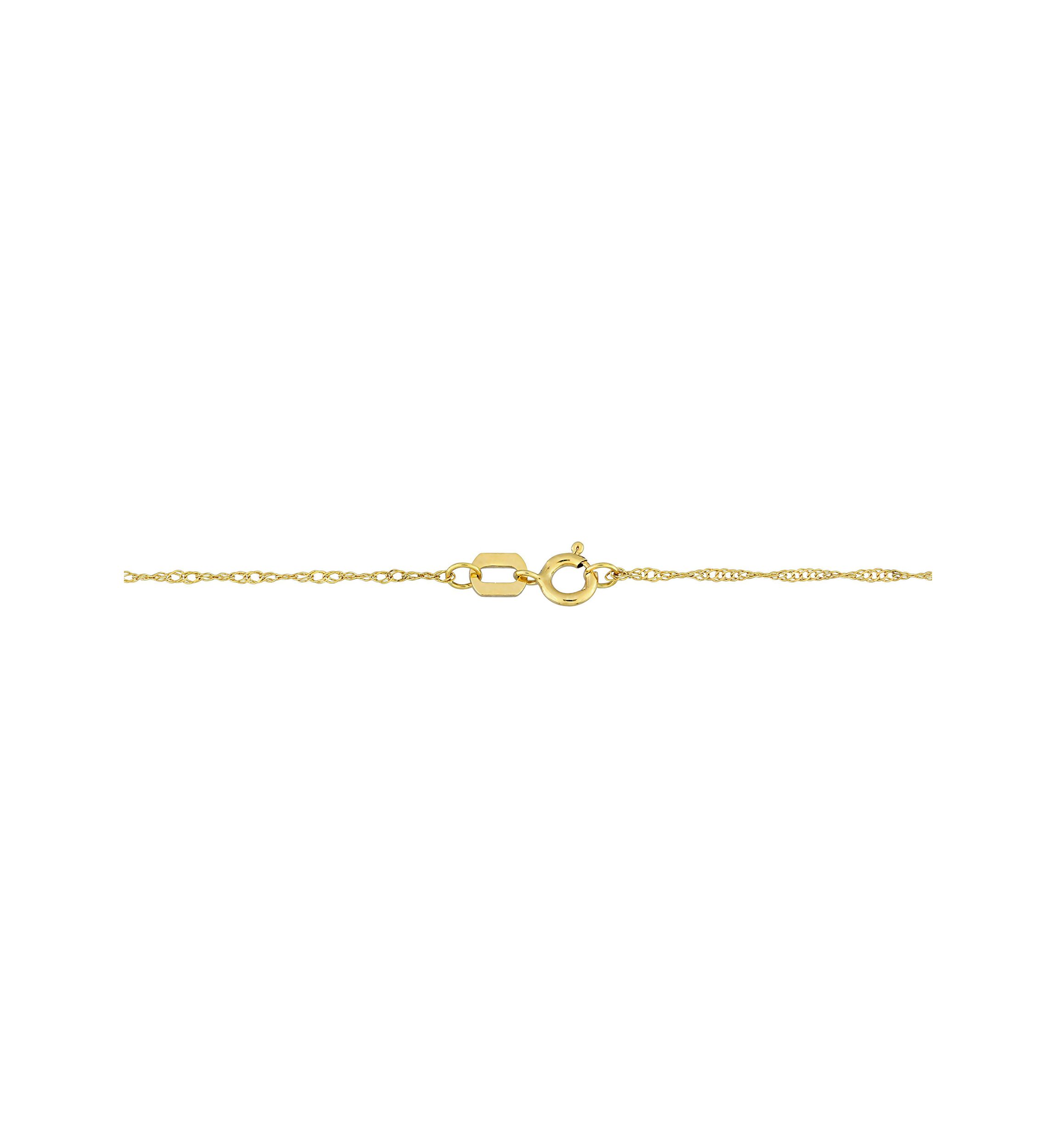 14KY 17.5" 5-6mm FW Pearl "Tin-Cup"-Style Necklace on Rope 6R Chain