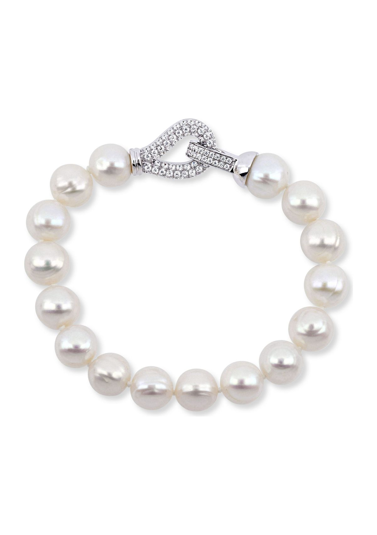 9-10 MM Freshwater Pearl Bracelet in Sterling Silver