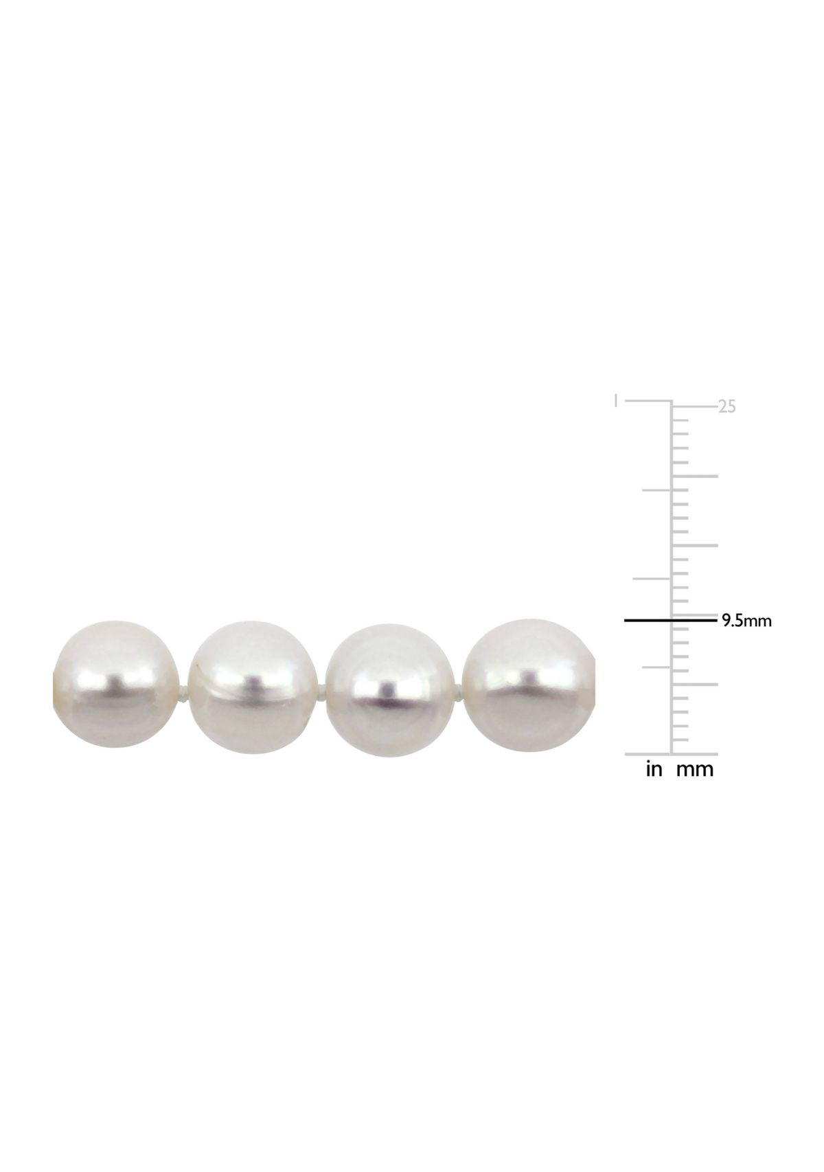 9-10 MM Freshwater Pearl Bracelet in Sterling Silver