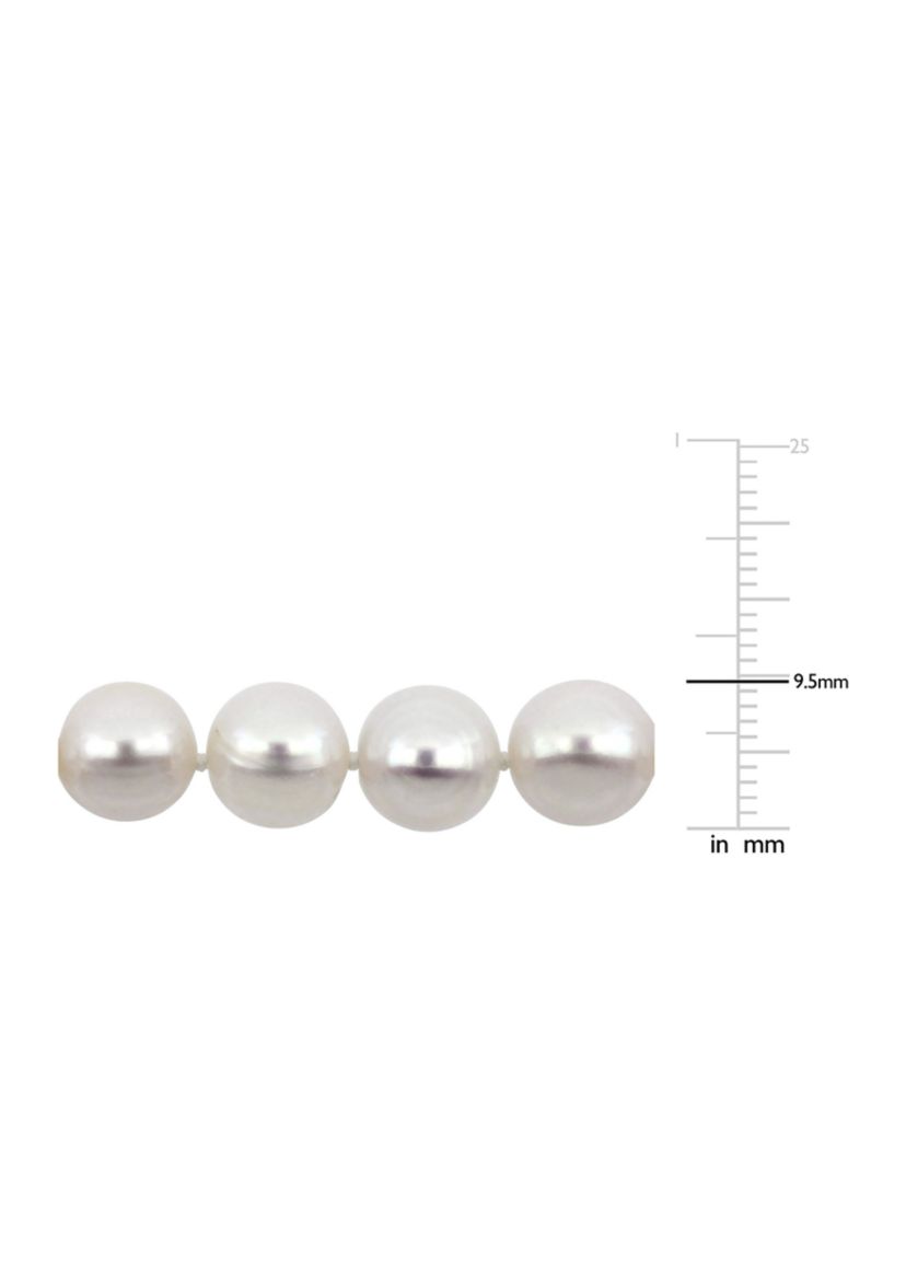 9-10 MM Freshwater Pearl Bracelet in Sterling Silver