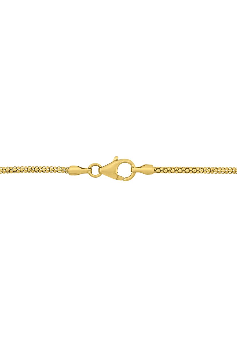 6-7mm Cultured Freshwater Pearl Tassel Necklace in 18k Yellow Gold Plated Sterling Silver