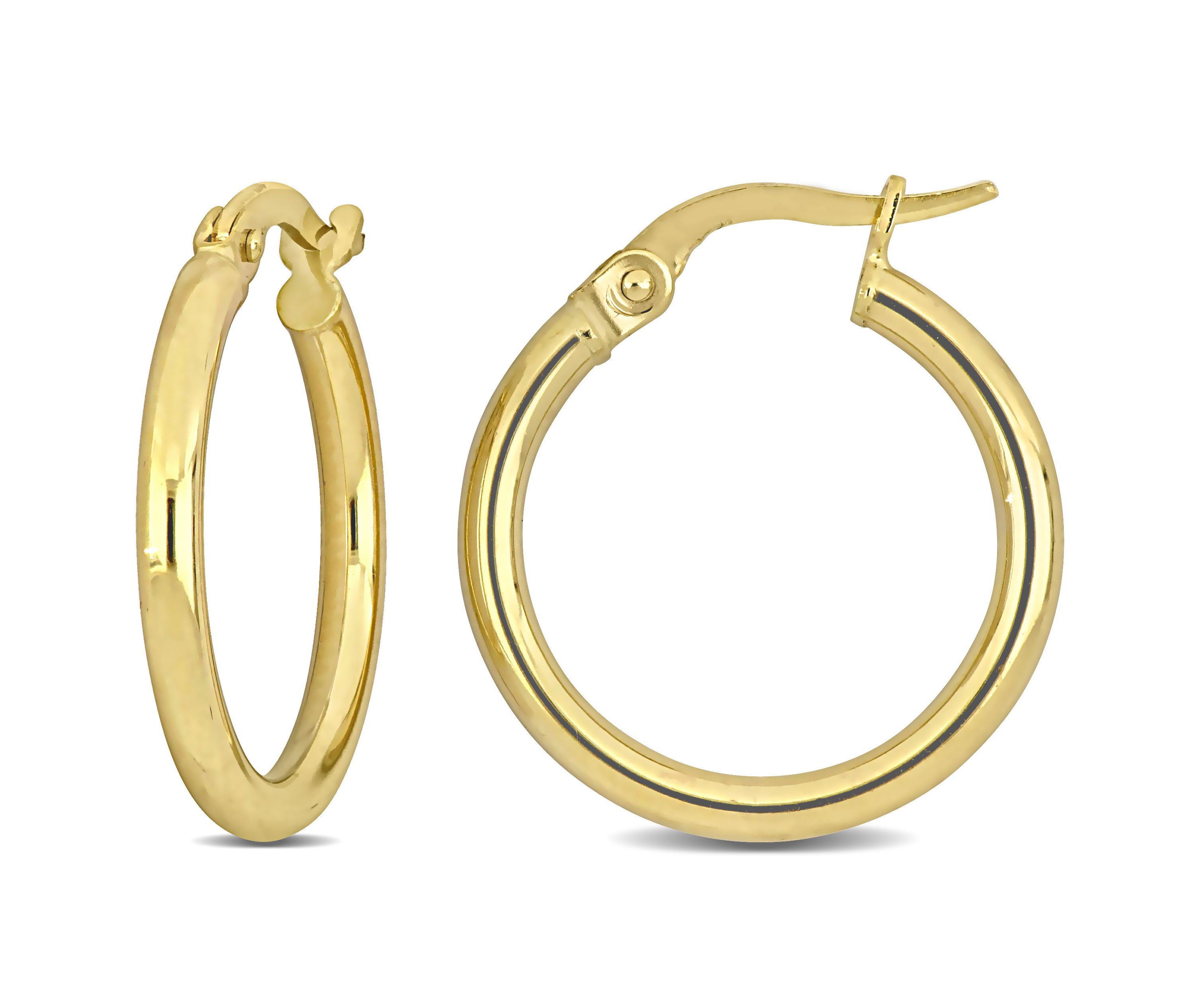 20mm Hoop Earrings in 14k Yellow Gold
