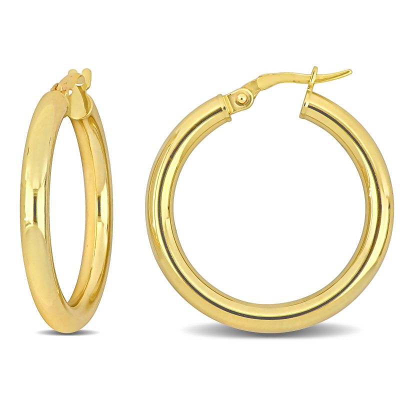 26mm Hoop Earrings in 14k Yellow Gold
