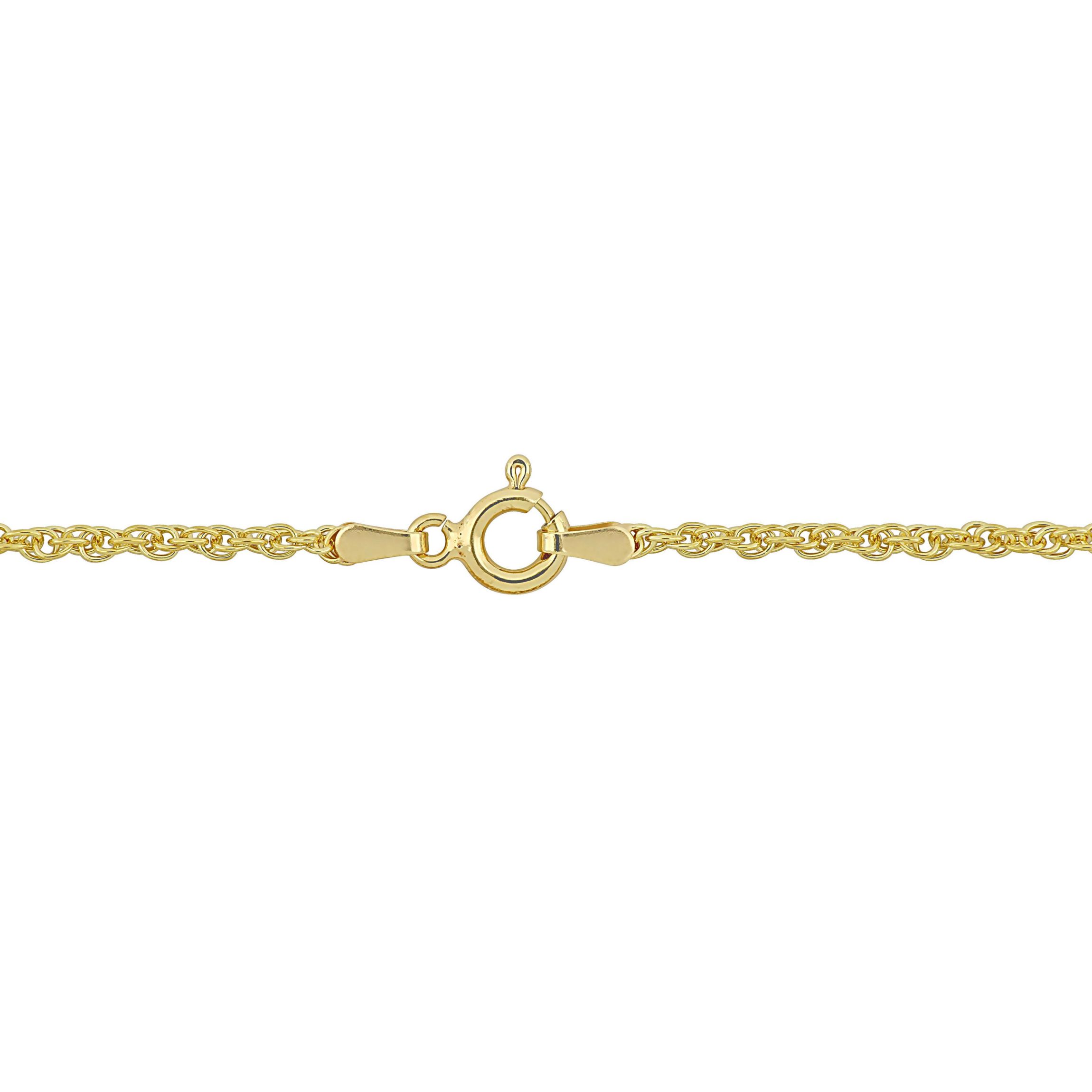 2MM Singapore Chain Necklace in 18k Gold Plated Sterling Silver, 18"