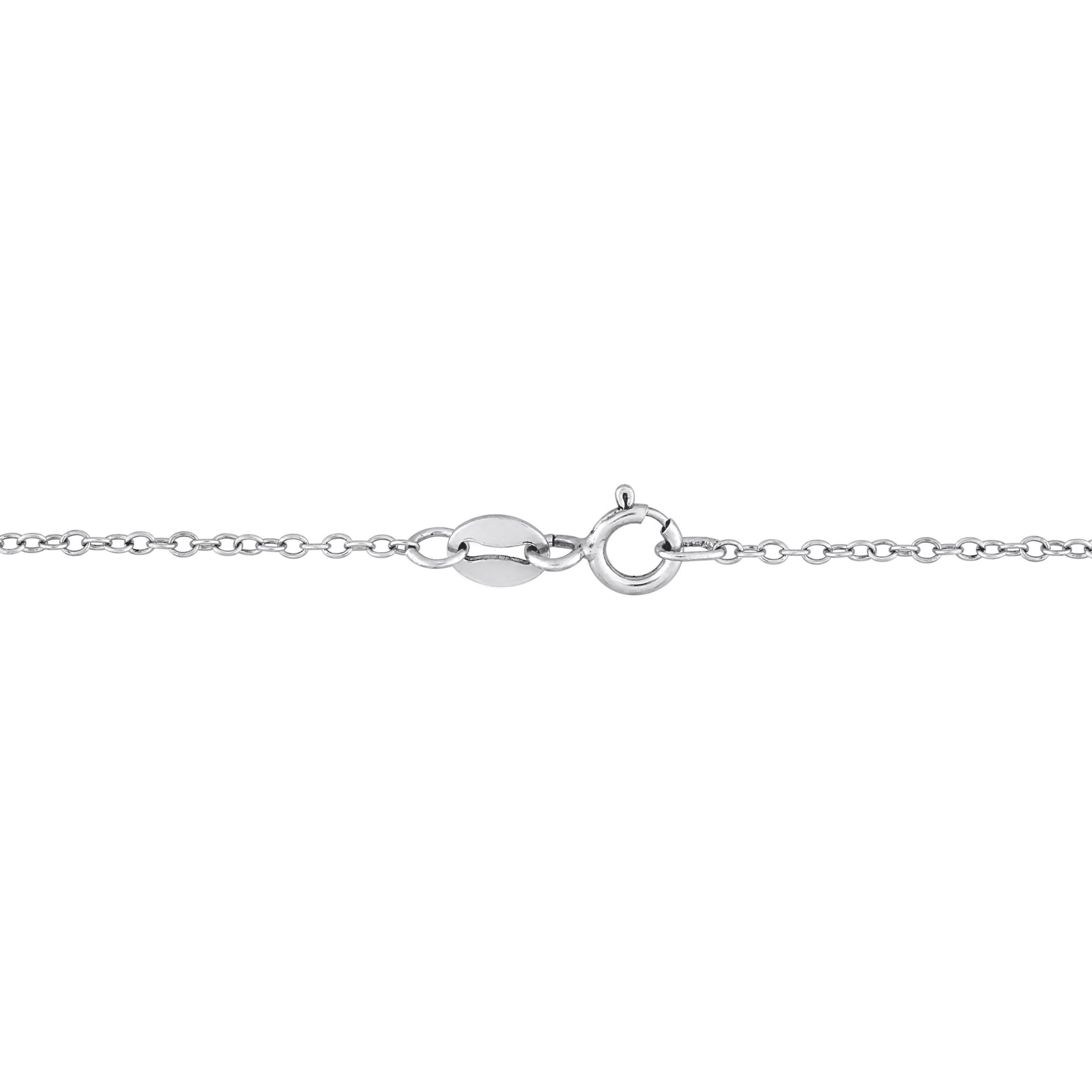 Star of David Pendant with Chain in Sterling Silver
