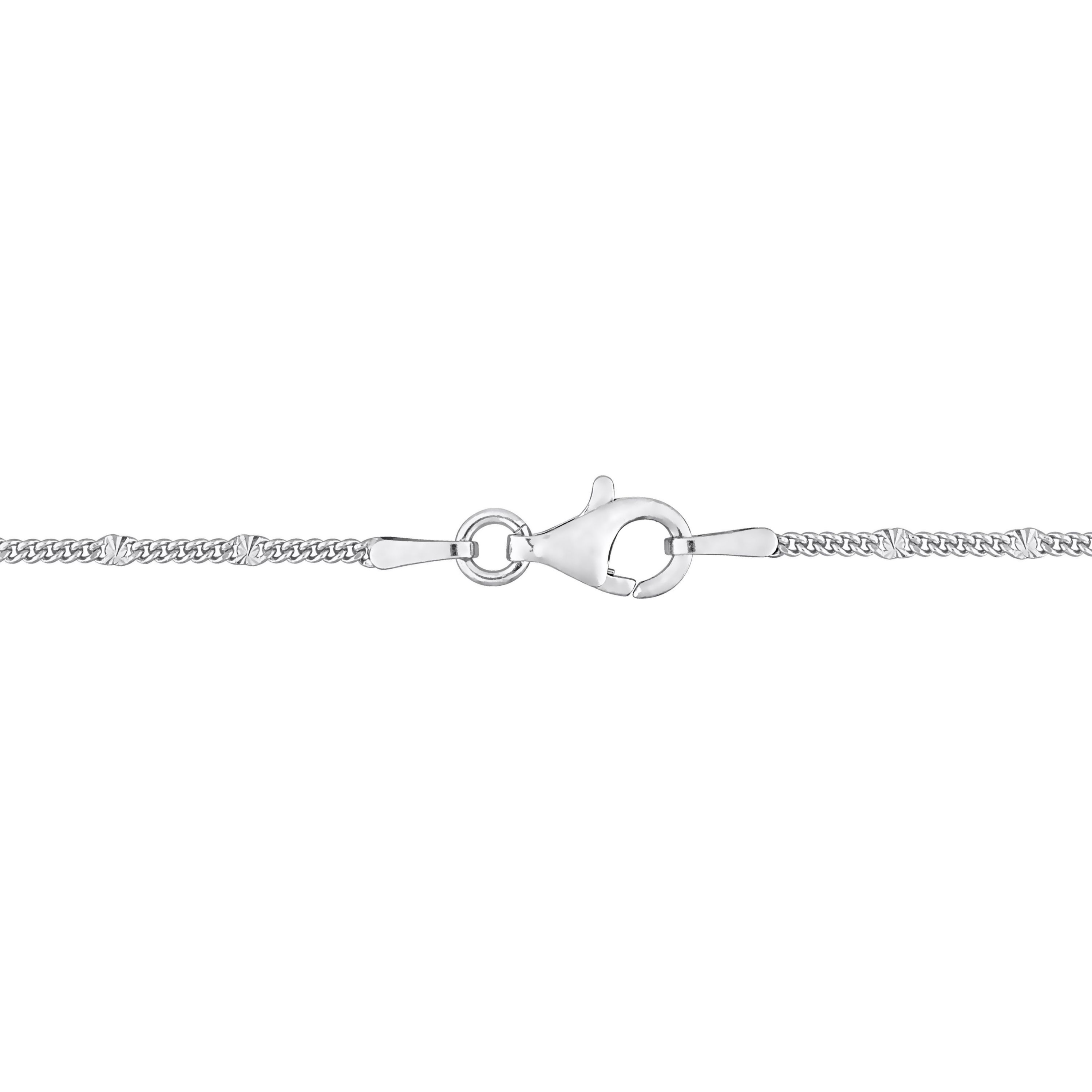 Fancy Curb Link Necklace in Sterling Silver