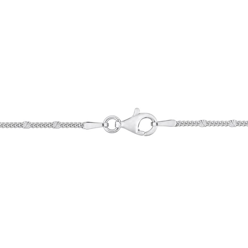 Fancy Curb Link Necklace in Sterling Silver