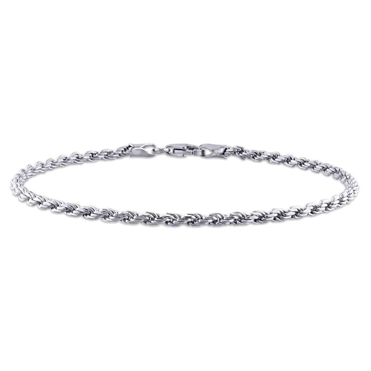 2.2MM Rope Chain Anklet in Sterling Silver