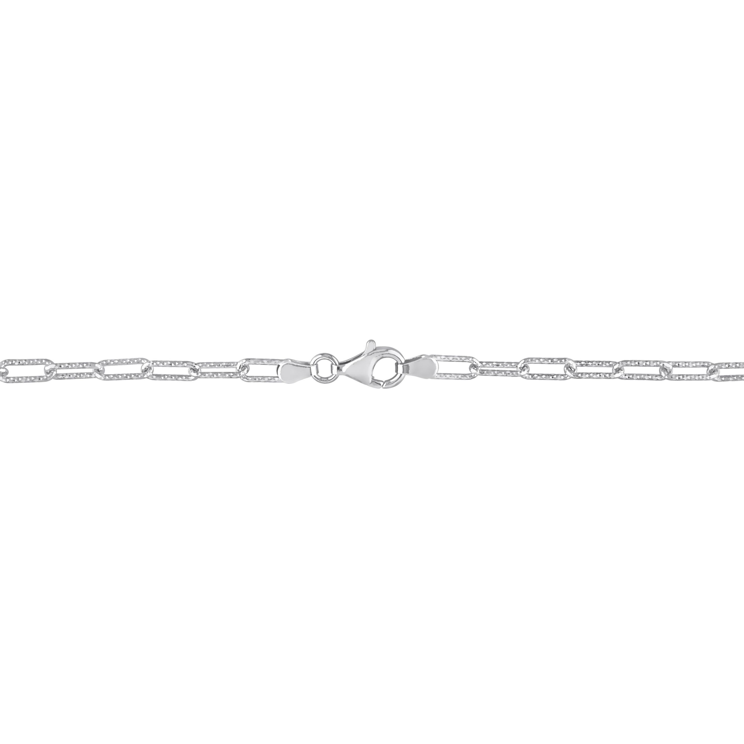 3.5MM Oval Link Bracelet in Sterling Silver, 9