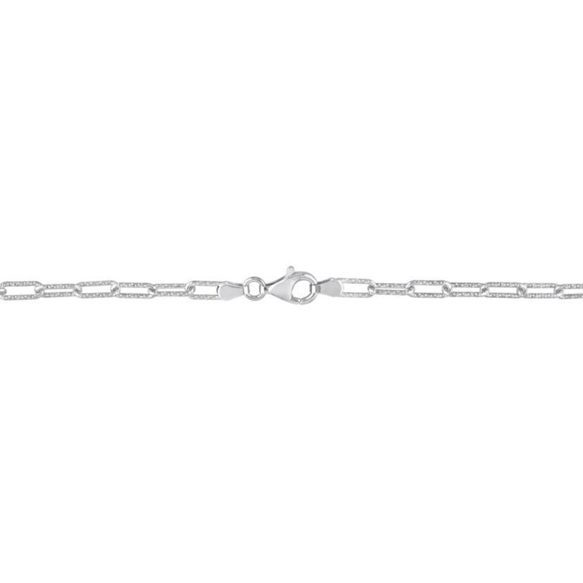 3.5MM Oval Link Bracelet in Sterling Silver, 9