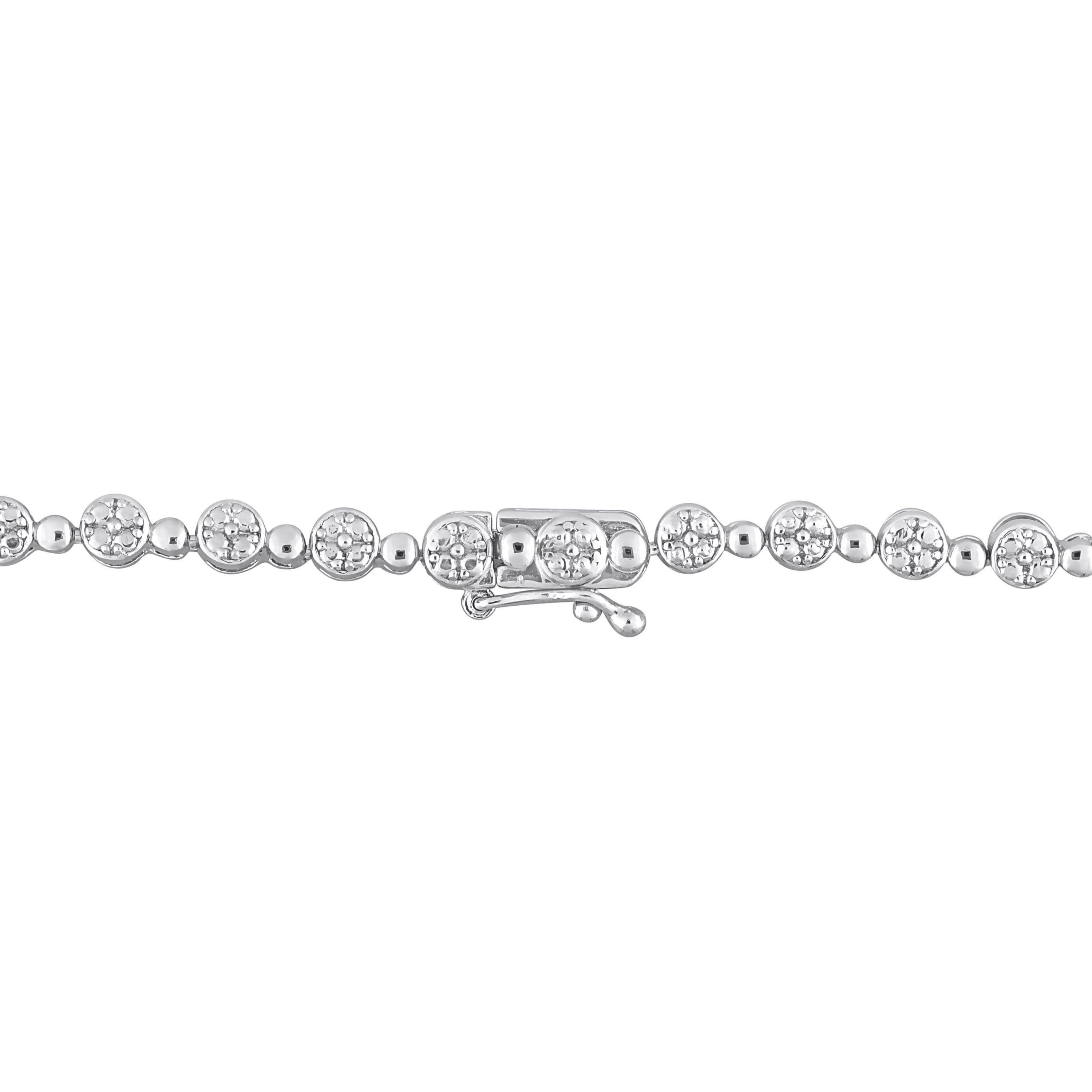 1 CT TW Diamond Necklace in Sterling Silver
