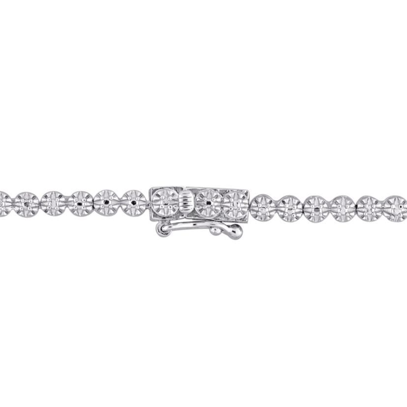 1 CT TW Diamond Necklace in Sterling Silver