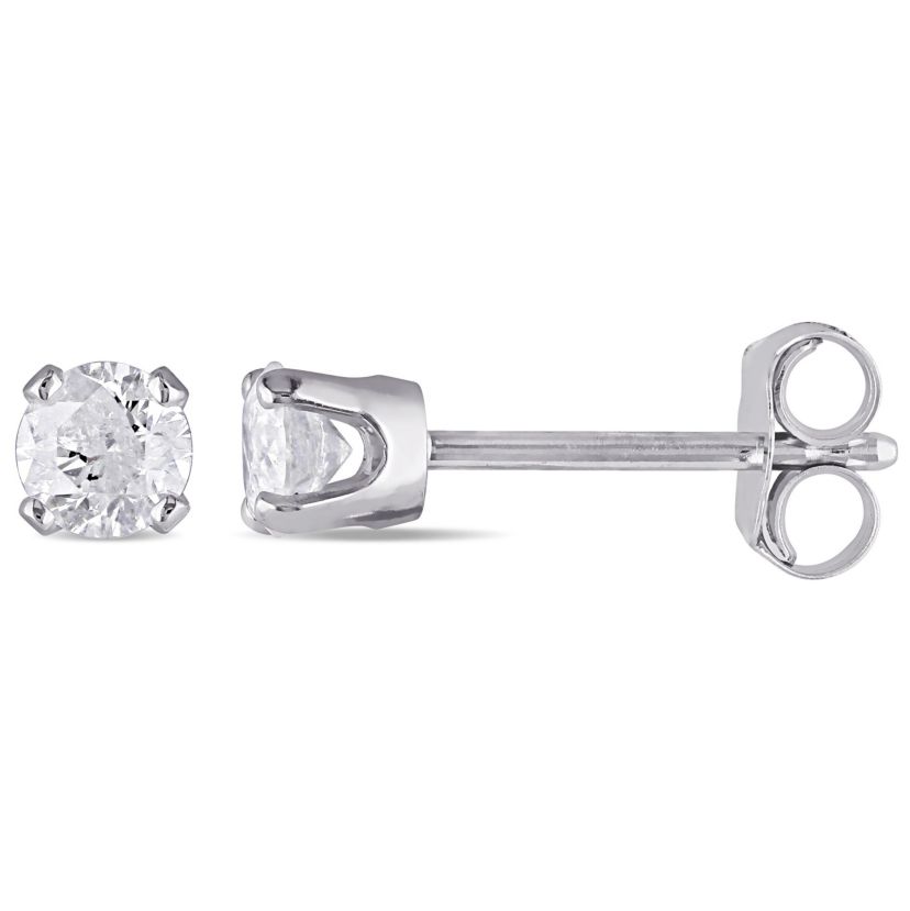 1/3 ct. t.w. Diamond Stud Earrings in 14K White Gold