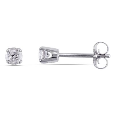 Belk & Co 1/4 ct. t.w. Diamond Stud Earrings in 14K White Gold -  5400426BLK007418