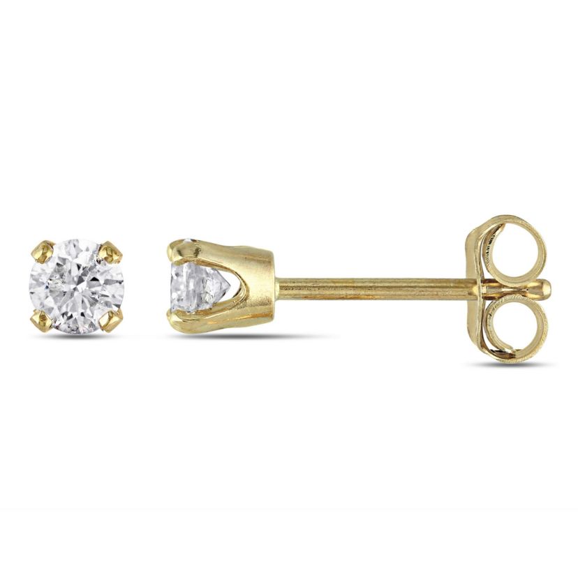 1/4 ct. t.w. Diamond Stud Earrings 10K Yellow Gold