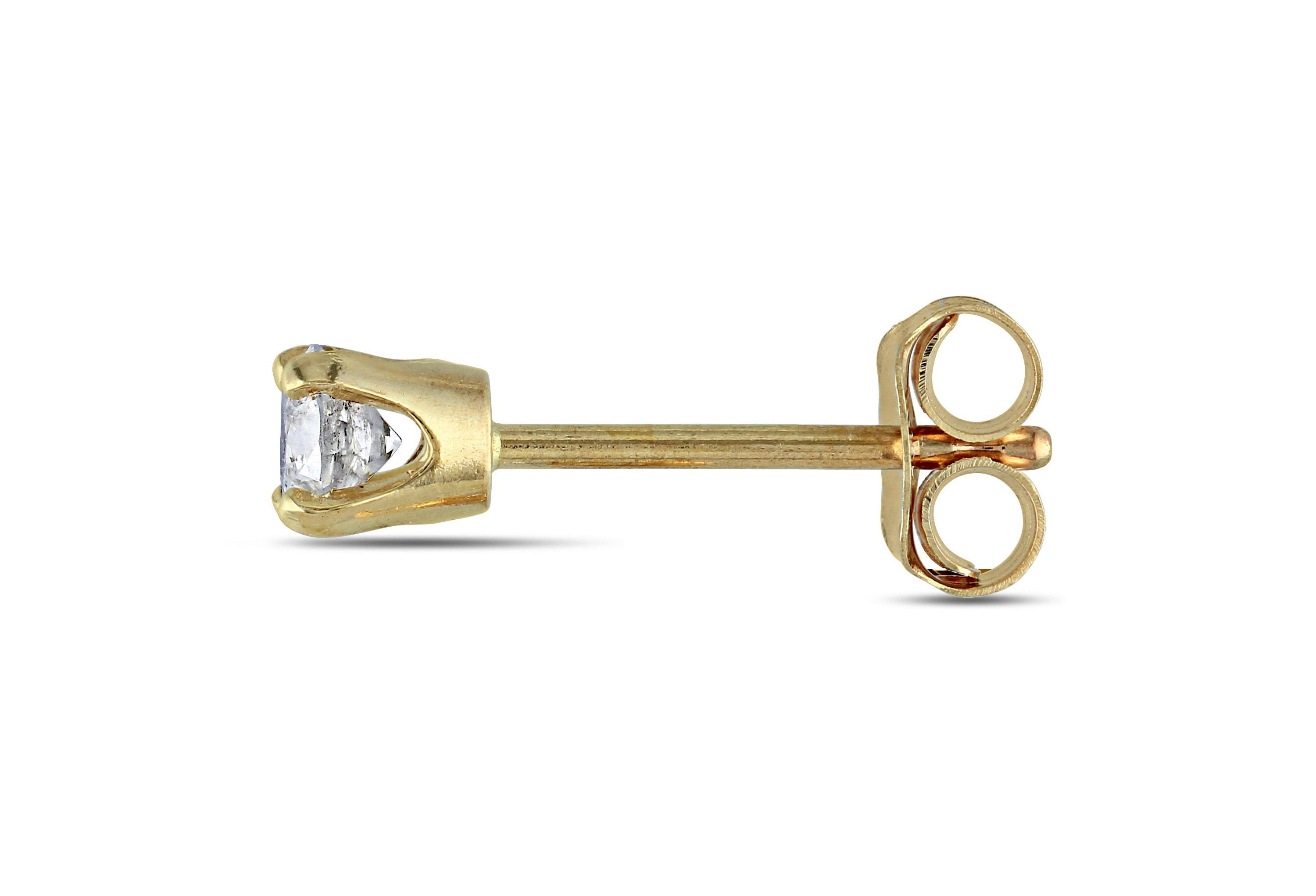 1/4 ct. t.w. Diamond Stud Earrings 10K Yellow Gold