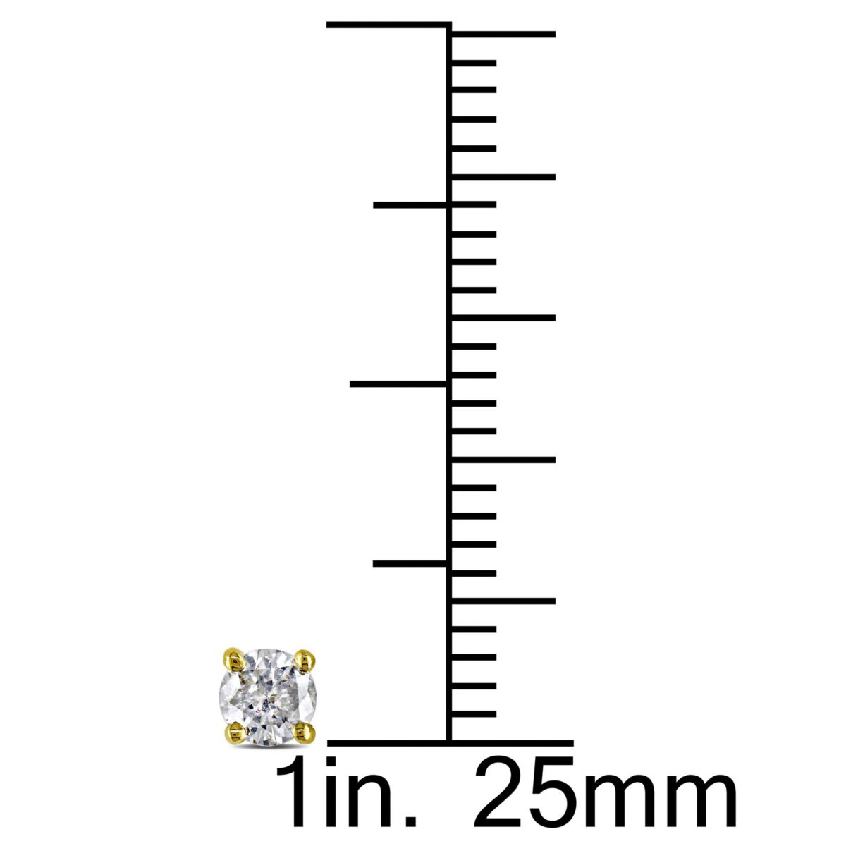 1/4 ct. t.w. Diamond Stud Earrings in 14K Yellow Gold
