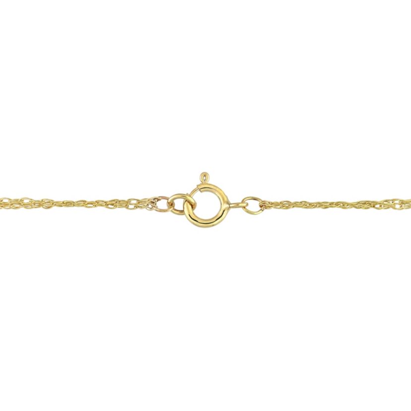 5/8 CT TGW Pink Sapphire and 2/5 CT TW Diamond Bar Chain Bracelet in 10k Yellow Gold