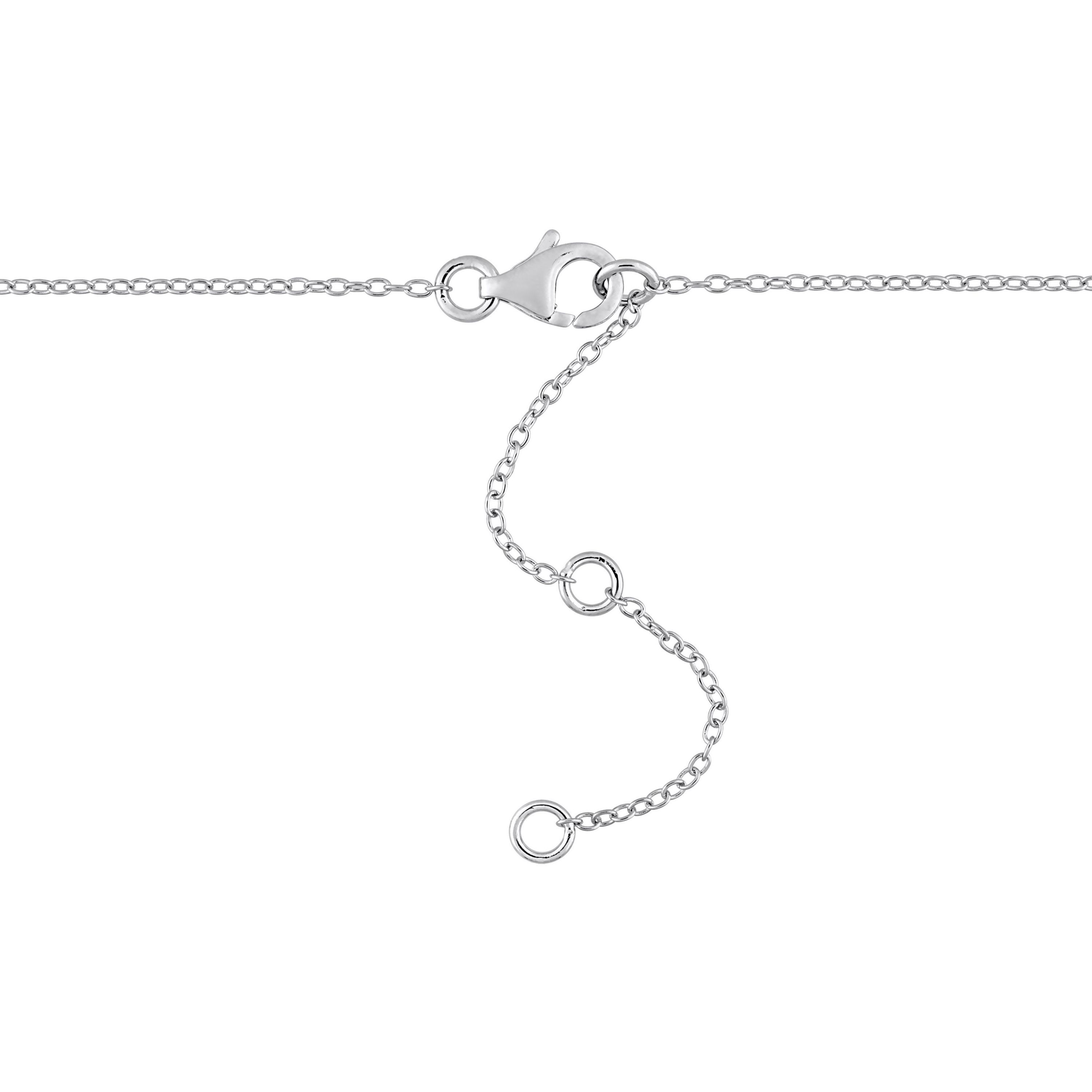 Lab Created Created Moissanite Yard Necklace and Station Bolo Bracelet 2-piece Set in Sterling Silver