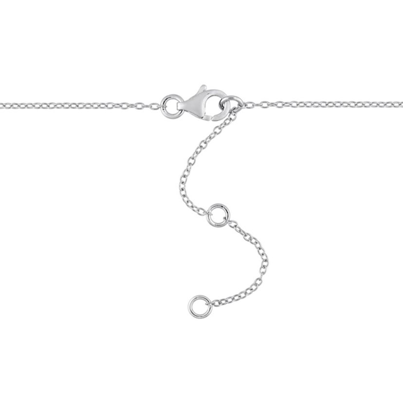 Lab Created Created Moissanite Yard Necklace and Station Bolo Bracelet 2-piece Set in Sterling Silver