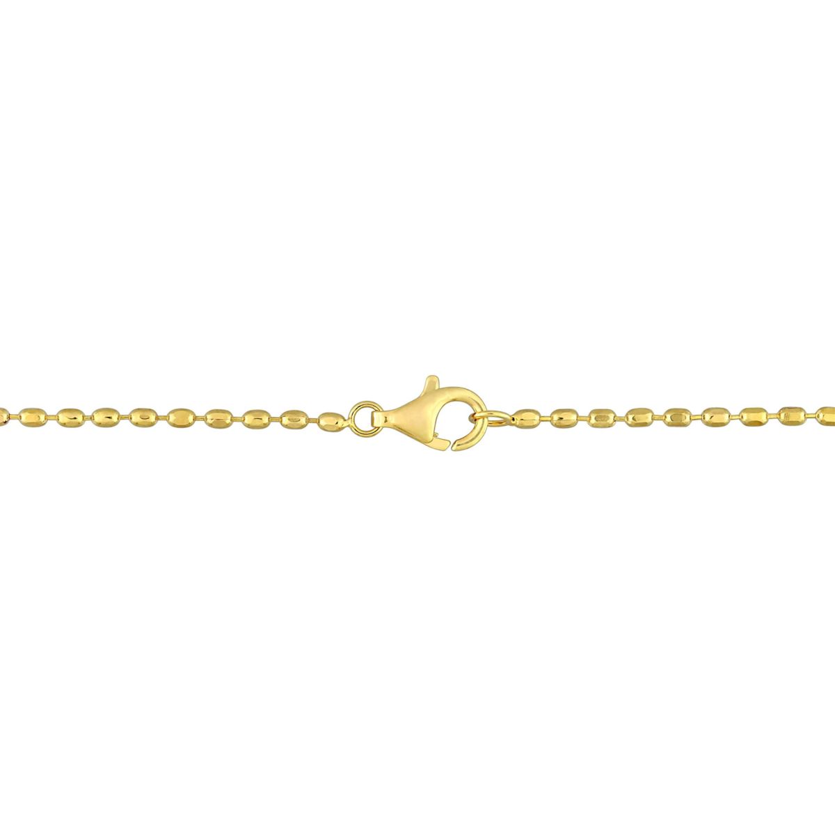 Lab Created 4/5 ct. t.g.w. Created White Sapphire Bar Necklace in Yellow Plated Sterling Silver