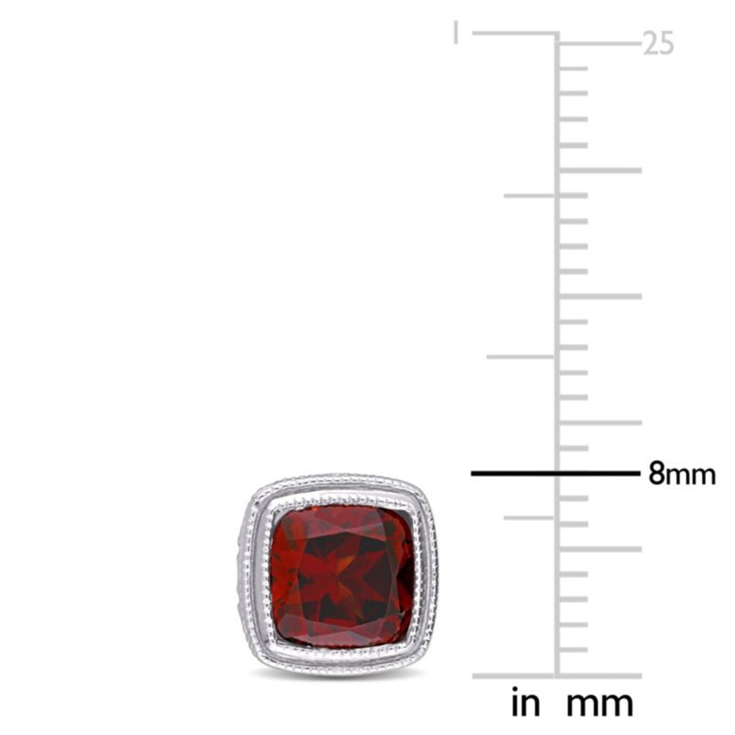 2.5 ct. t.g.w. Garnet Stud Earrings in Sterling Silver