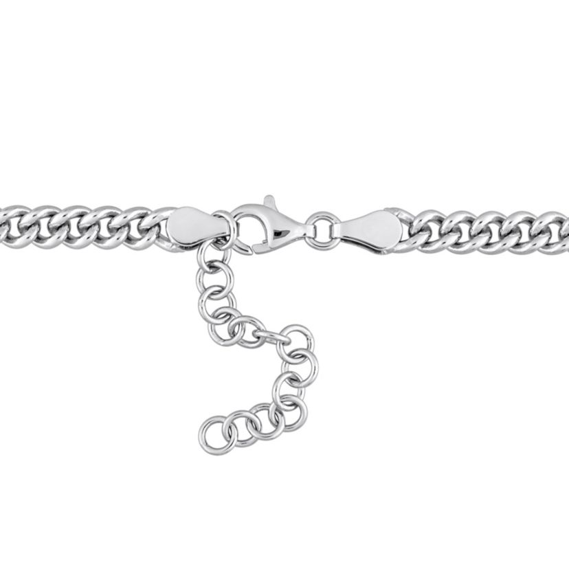 Lab Created 1.61 ct. t.g.w. Created White Sapphire Necklace in Sterling Silver