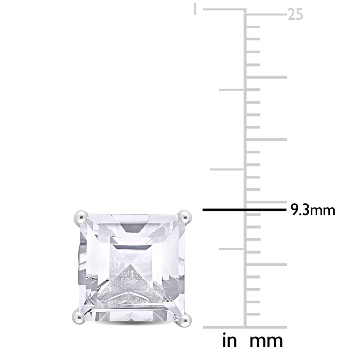 6 CT TGW White Topaz Earrings Silver