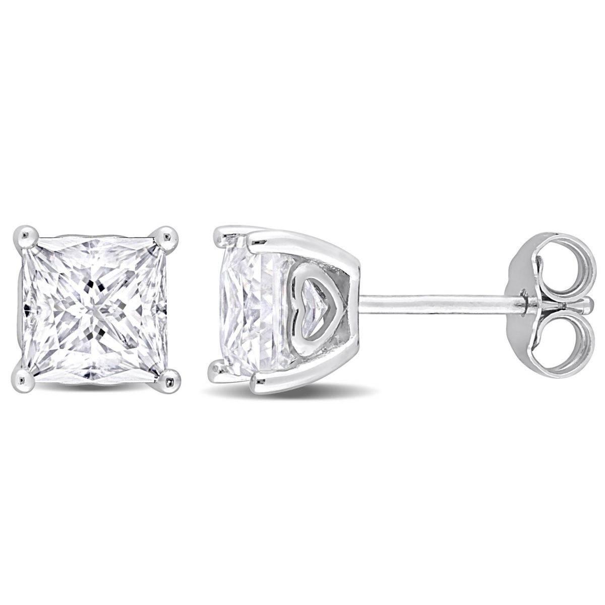 Lab Created 2.5 ct. t.g.w. Created Moissanite Stud Earrings in Sterling Silver