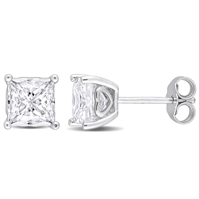 Lab Created 2.5 ct. t.g.w. Created Moissanite Stud Earrings in Sterling Silver
