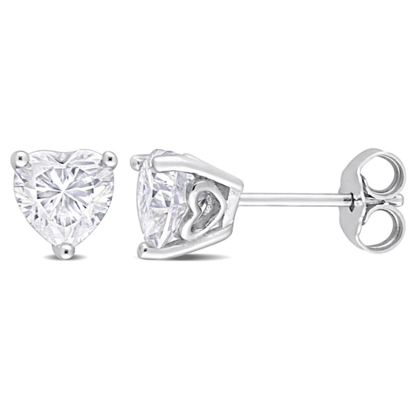 Lab Created 1.5 ct. t.g.w. Created Moissanite Stud Earrings in Sterling Silver