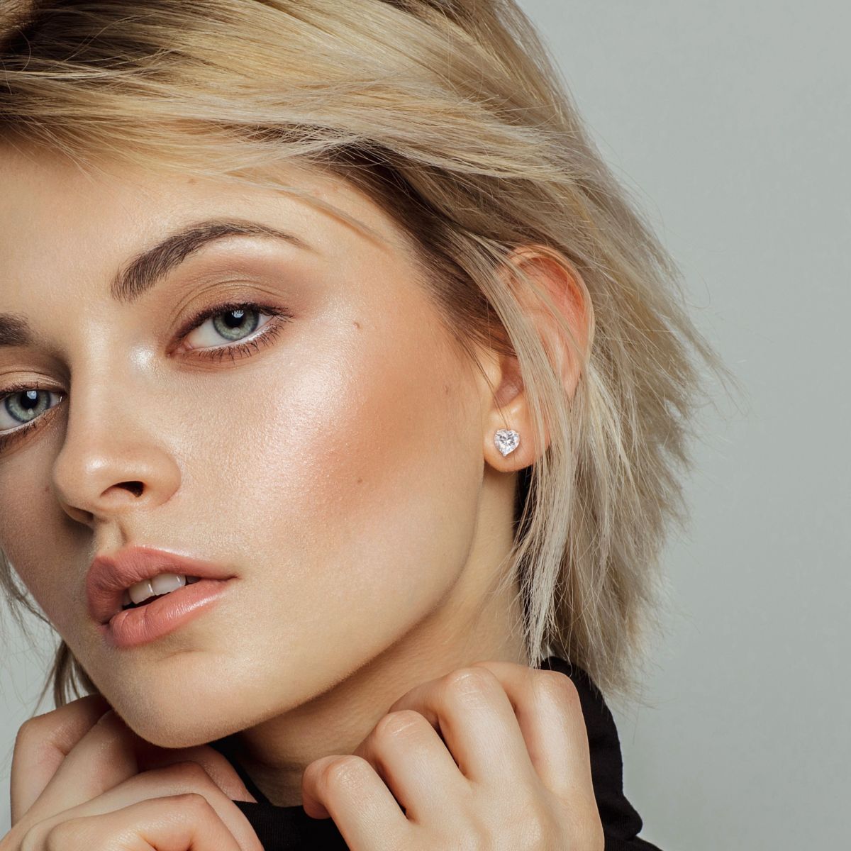 4.37 CT TGW White Topaz Post Earrings Silver