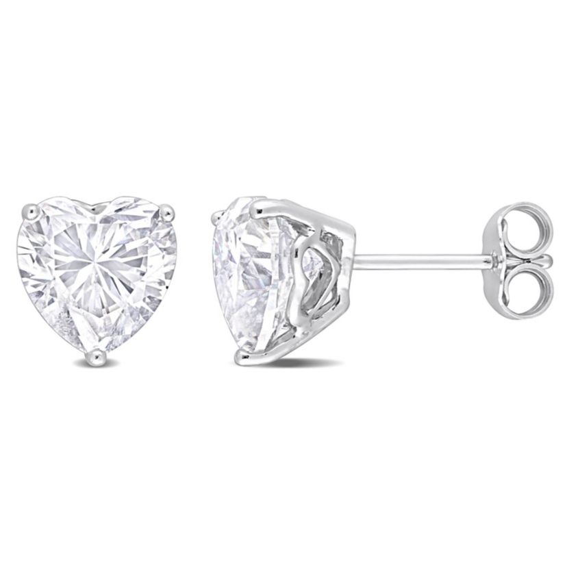 4 ct. t.g.w. Created Moissanite Stud Earrings in Sterling Silver
