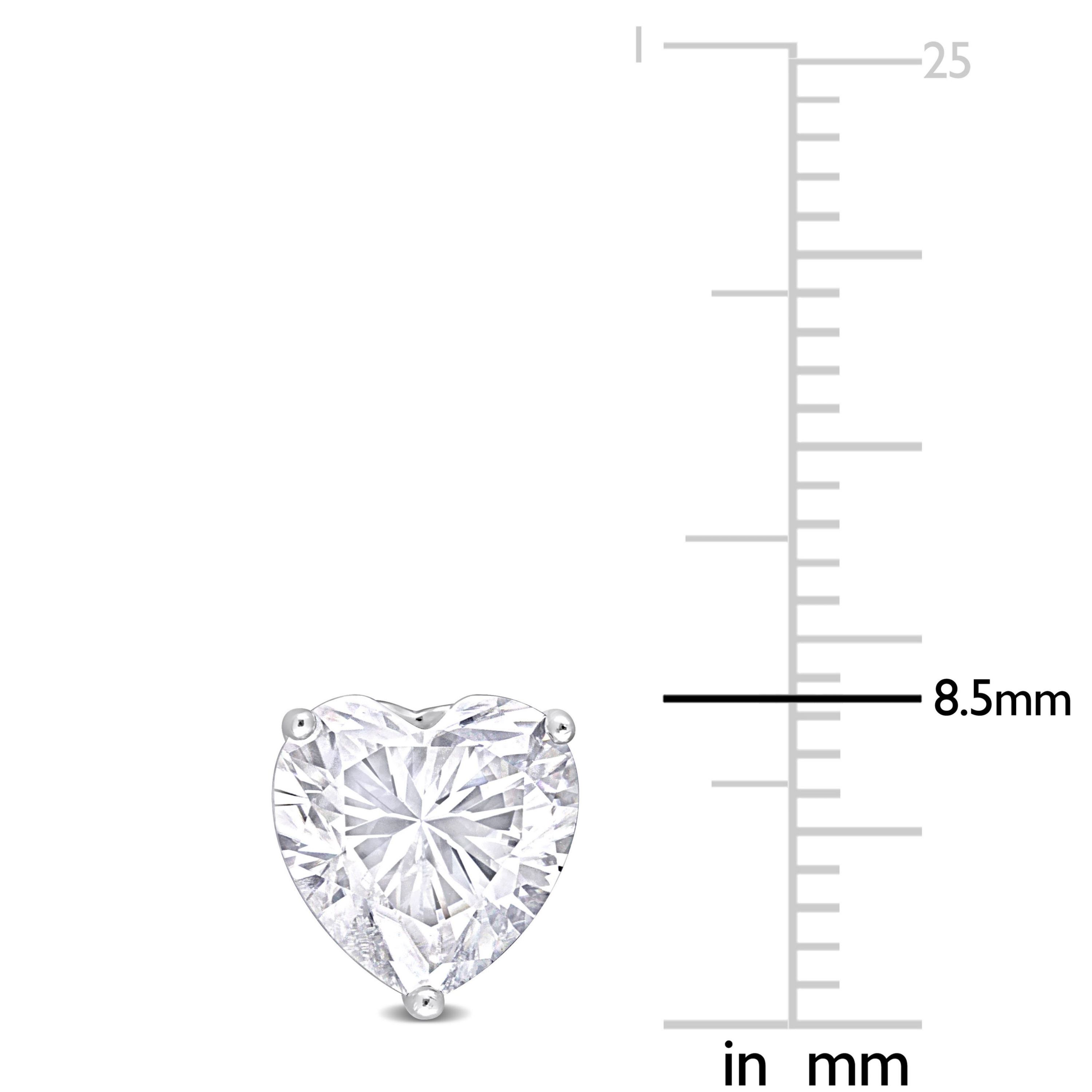 4 ct. t.g.w. Created Moissanite Stud Earrings in Sterling Silver
