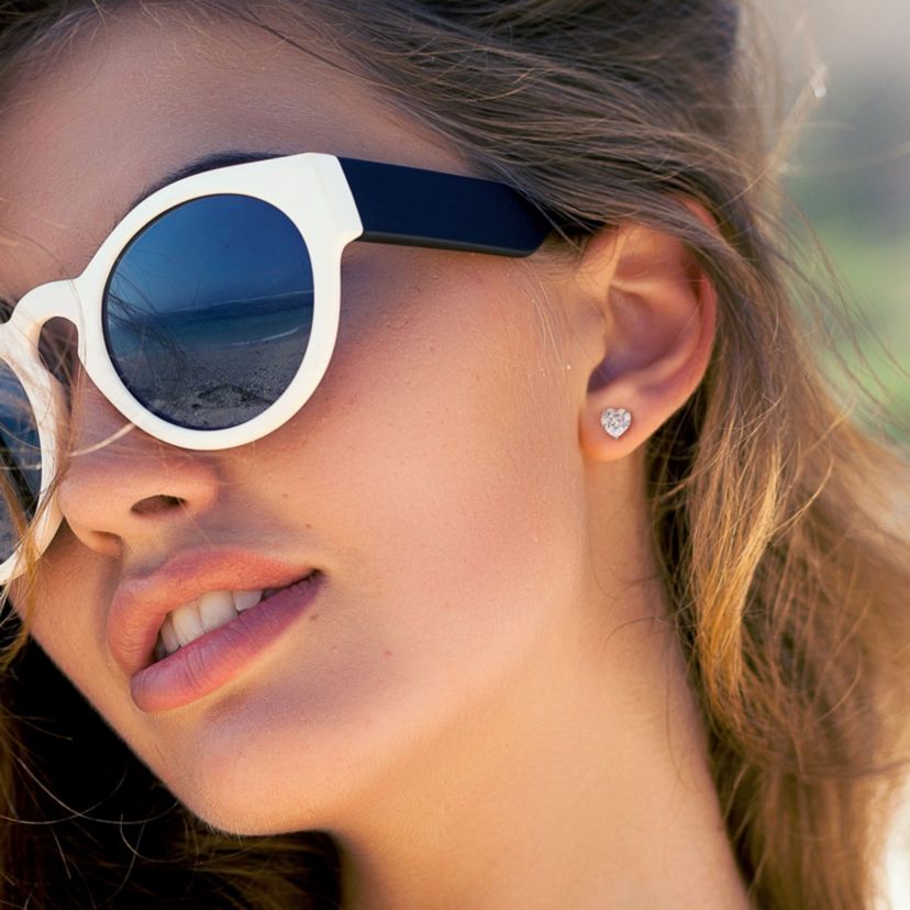 4 ct. t.g.w. Created Moissanite Stud Earrings in Sterling Silver