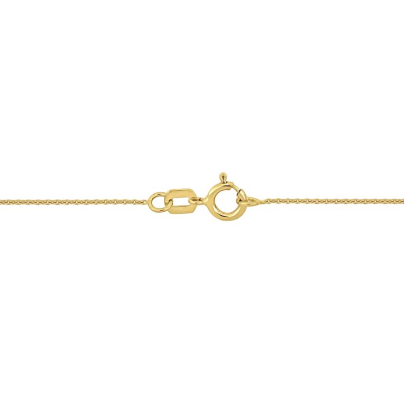 White Freshwater Cultured Pearl Open Heart Pendant with Chain in 14K Yellow Gold