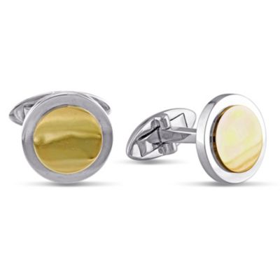 Belk & Co Men's Cufflink Pin in 10K Two-Tone Gold