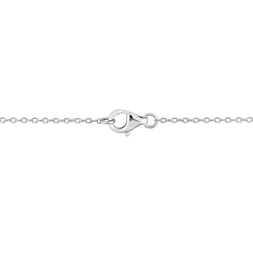 Lab Created Created White Moissanite Necklace in Sterling Silver