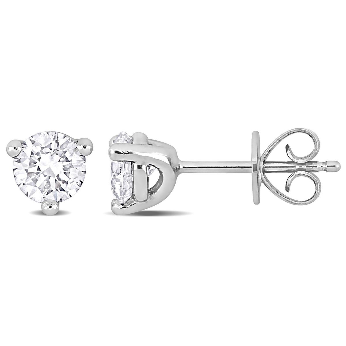 1 ct. t.w. Diamond Solitaire Stud Earrings in Platinum