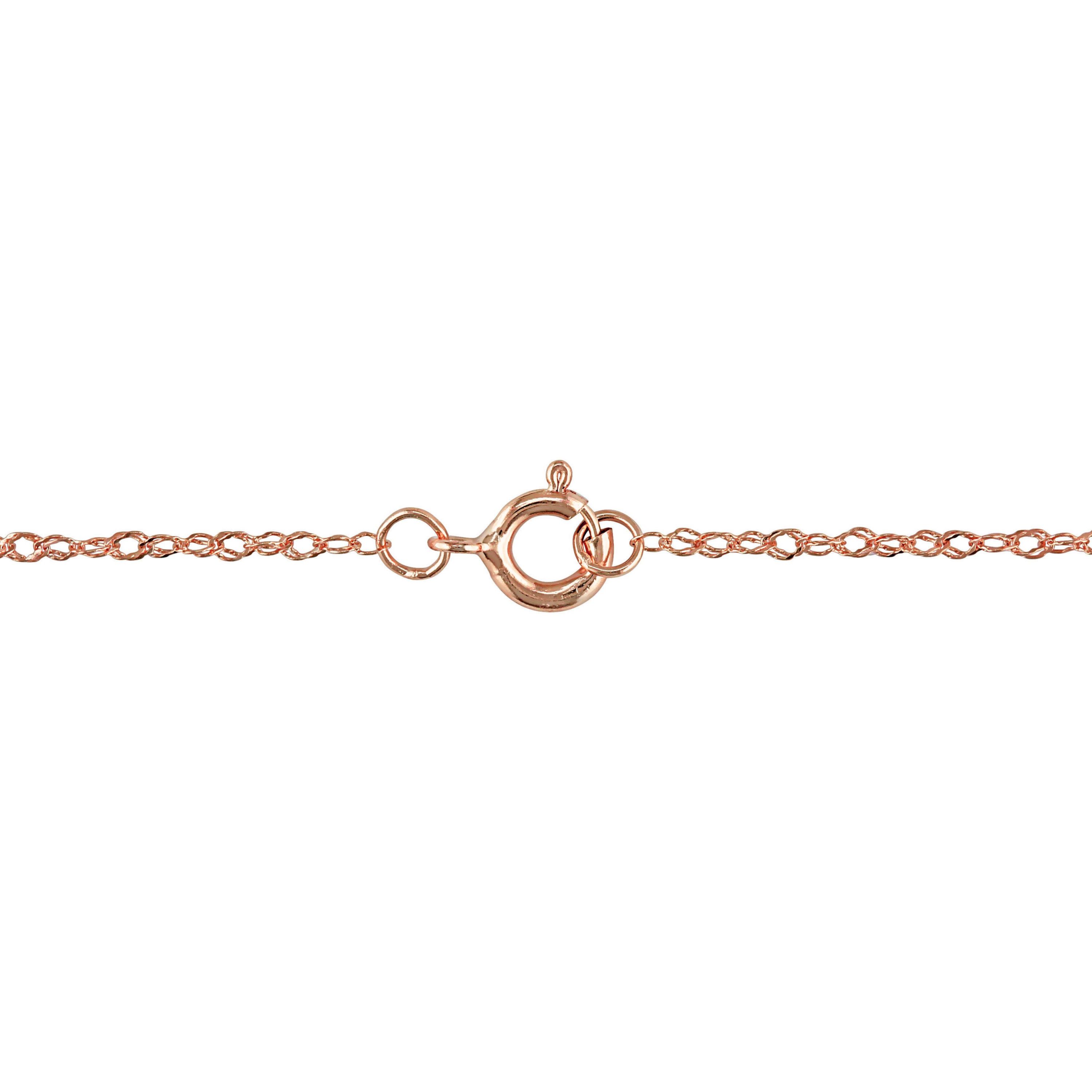 Singapore Chain in 14K Rose Gold